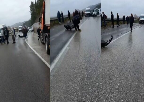 Aksident i rëndë në Elbasan, përplasen katër automjete, raportohet për 2 të lënduar