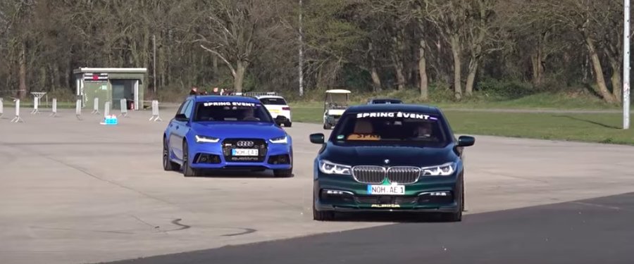 Alpina B7 Duels The Mercedes-AMG GT 63 S In Drag Race