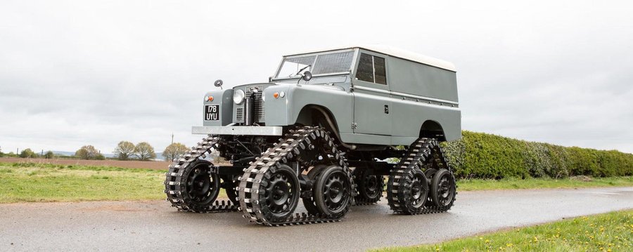 Tracked Land Rover Can Go Where No Other LR Has Gone Before