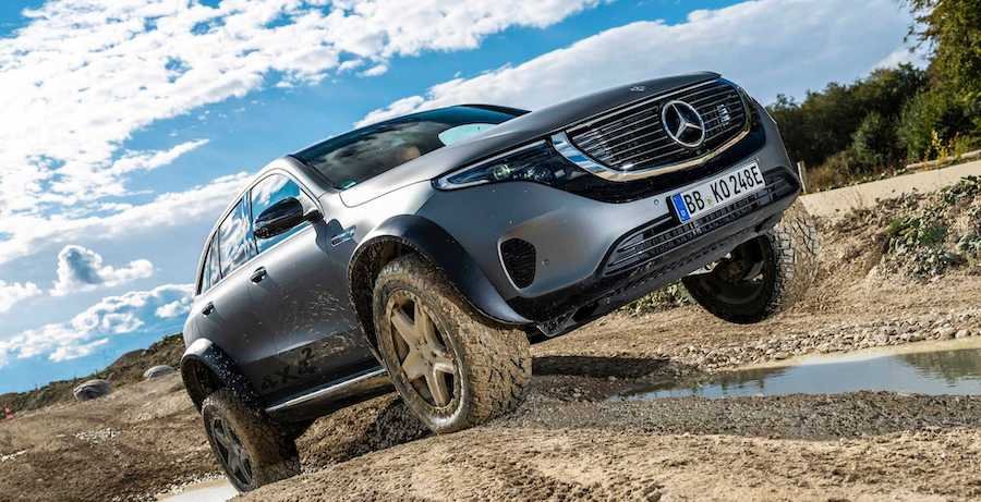 Mercedes EQC 4x4² Stands Tall With Portal Axles And Chunky Tires
