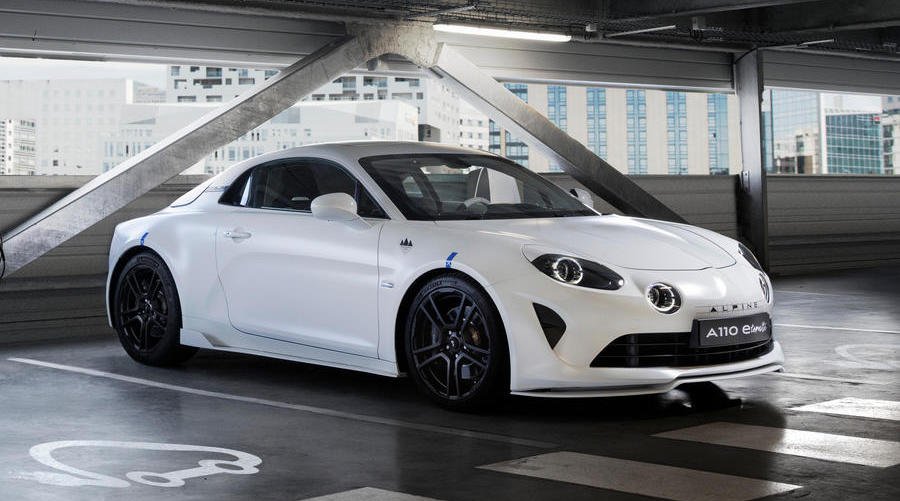 Alpine reveals electric A110 convertible as EV testbed