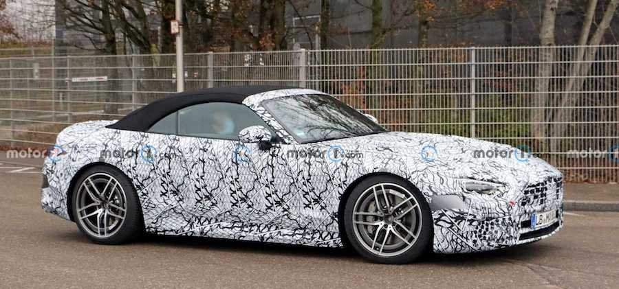 2022 Mercedes SL Reveals Fabric Roof In New Spy Photos