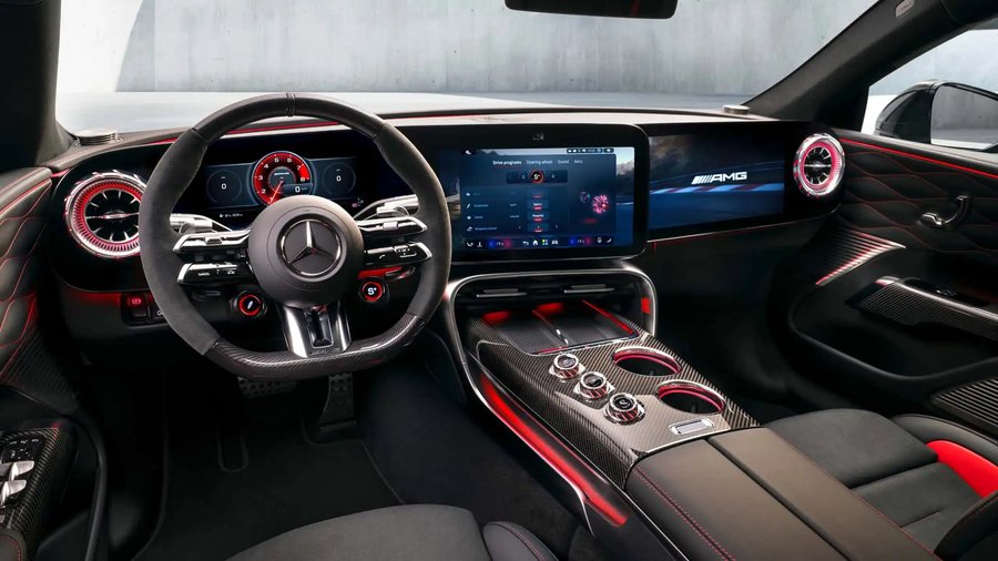 Mercedes-AMG's Electric Super Sedan Reveals A Screen-Crazy Interior
