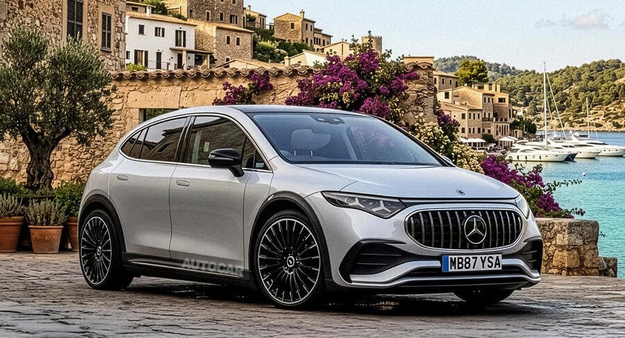 2028 Mercedes A-Class render by Autocar