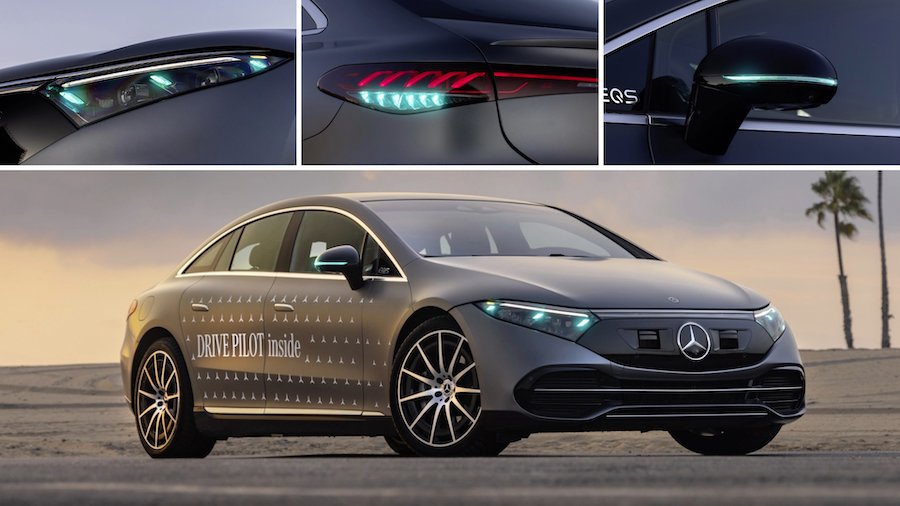 Mercedes to use turquoise lights for self-driving cars