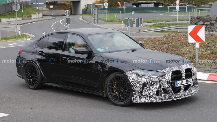 BMW M3 CS Spied Previewing Upcoming Sportier Sedan