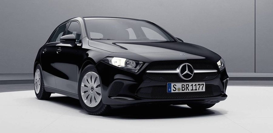 See The New Mercedes A-Class In Basic Spec; Hubcaps Included