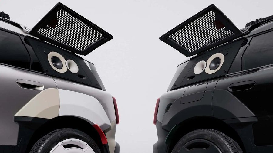Mini Turned the Countryman Into a Rolling Boombox With Built-In Speakers