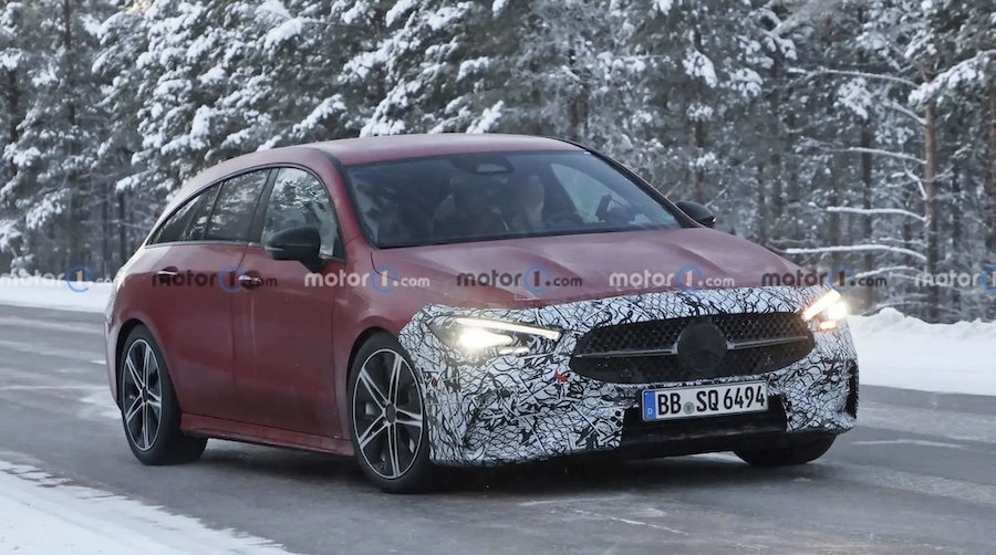 Mercedes-Benz CLA-Class And Shooting Brake Refresh Spied In The Snow