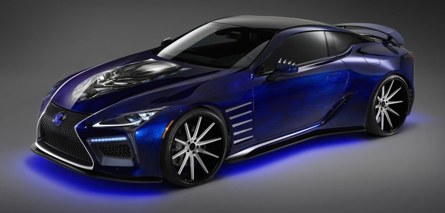 Lexus LCs for SEMA inspired by Blue Morpho butterfly, Marvel's Black Panther