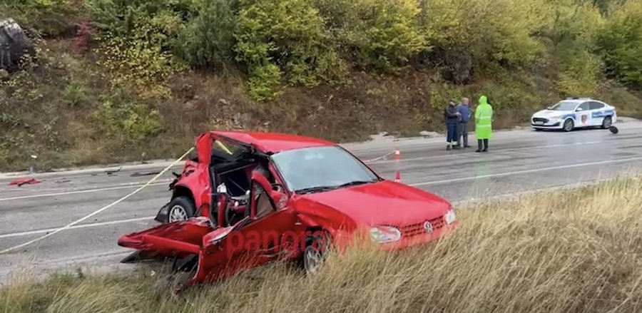 Aksident i rëndë rrugor në Bilisht-Kapshticë, 02.10.2025