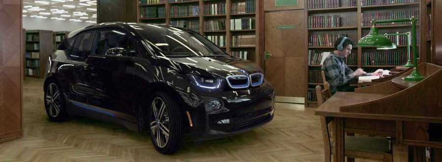 BMW i3 Roams The Corridors Of A Library In Almost Complete Silence