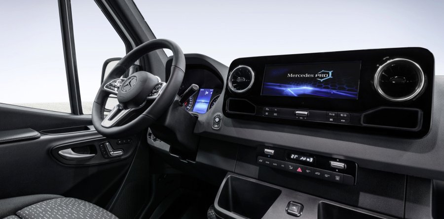Mercedes-Benz shows interior pics of new IoT-enabled Sprinter van