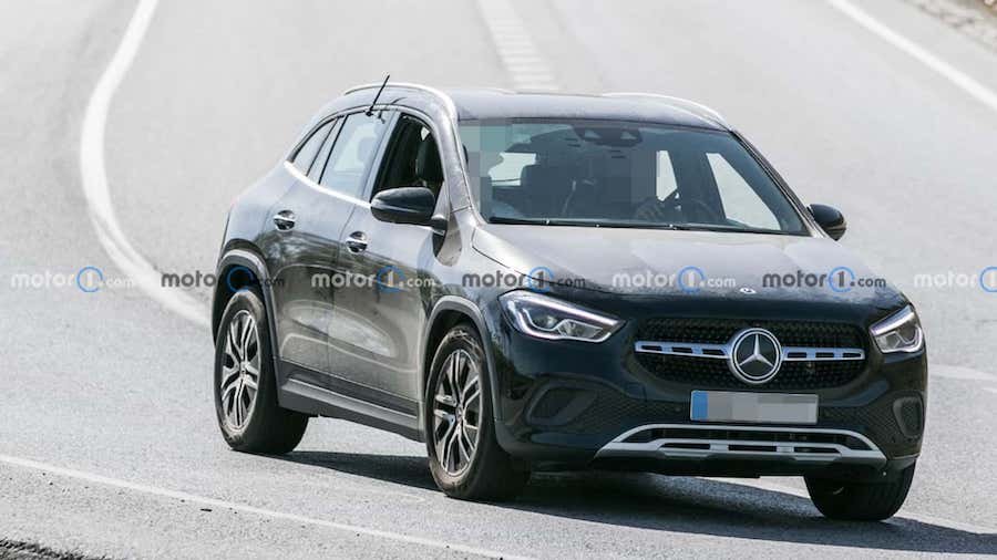 2025 Mercedes GLA Test Mule Spied For The First Time, Can’t Hide Battery Pack