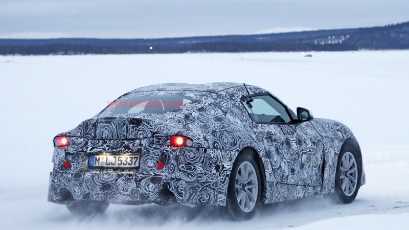 The new Toyota Supra sounds good in this snowy spy video