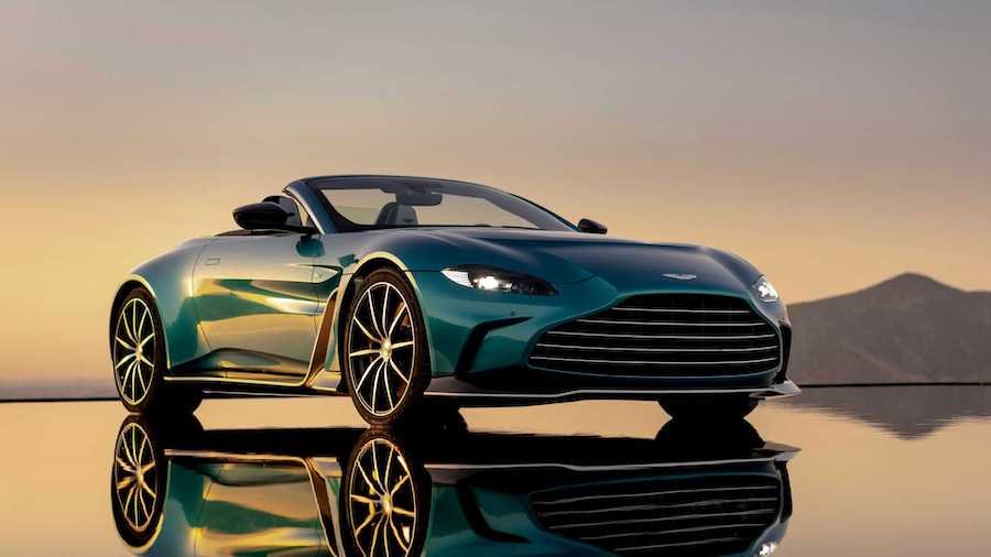 2023 Aston Martin V12 Vantage Roadster Debuts As A 690-HP Hair Dryer