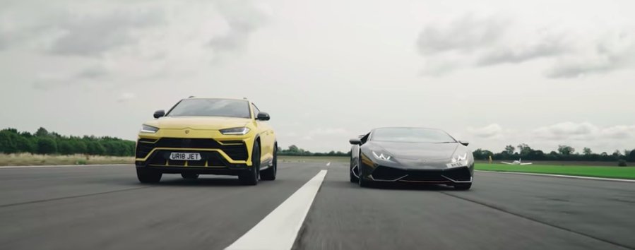 Lamborghini Urus Duels Huracan In A Series of Drag Races