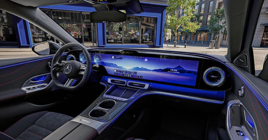 Mercedes Reveals The Electric C-Class Cabin