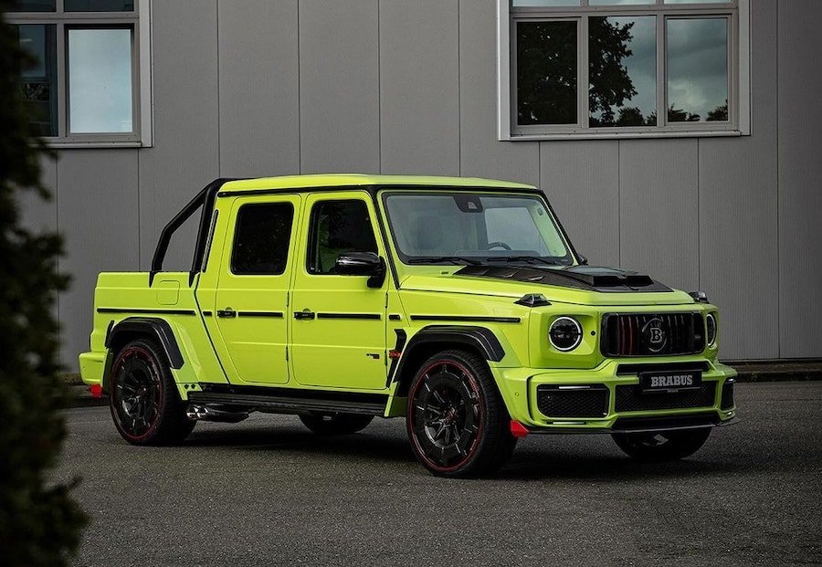 New Brabus P900 Is a High-Visibility Jacket on Custom Wheels With an Open-Bed Design