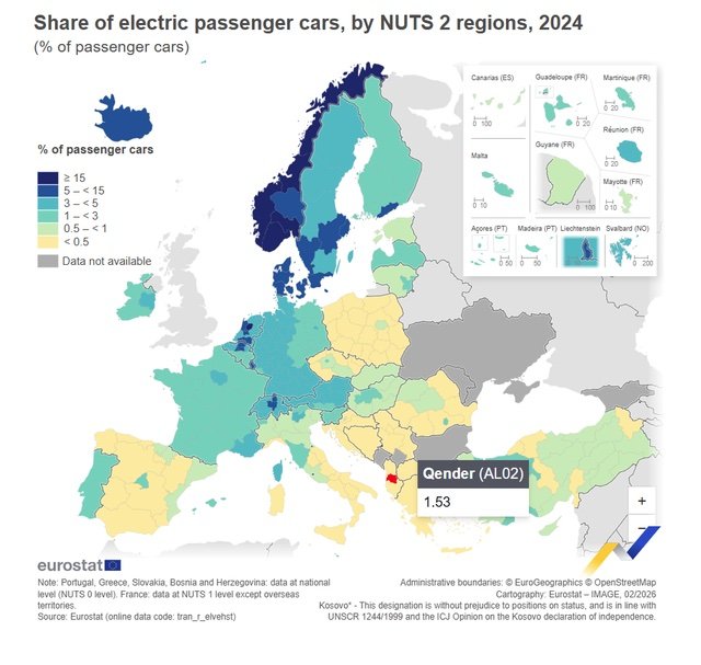 Përdorimi i makinave elektrike/ Qendra e Shqipërisë ua kalon edhe rajoneve të Italisë