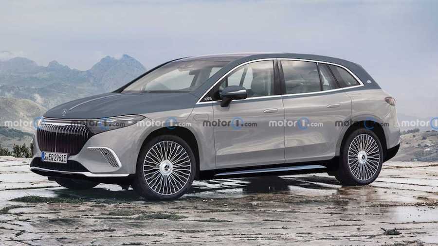 Mercedes-Maybach EQS SUV Rendered After First Spy Shots
