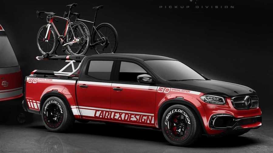 Mercedes X-Class With Matching Trailer Is What Every Cyclist Dreams About