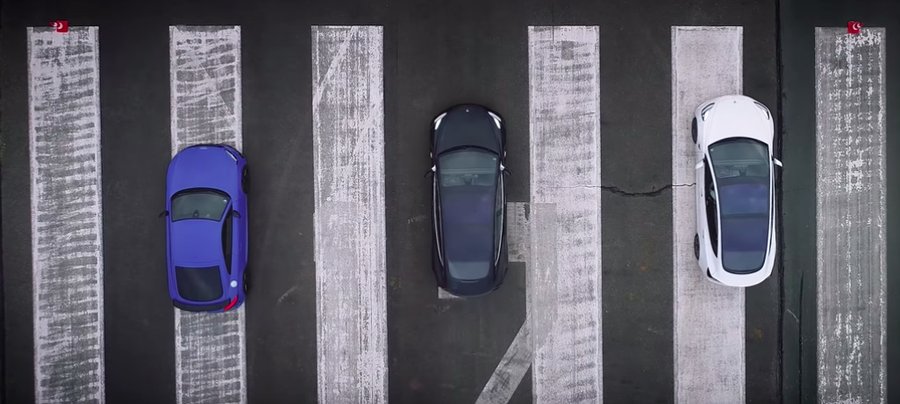 Watch Tesla Model 3 Race Mercedes AMG E63, Grand Cherokee SRT8