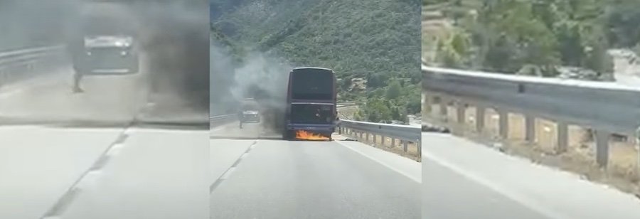 Merr flakë autobusi në Gjirokastër-Sarandë