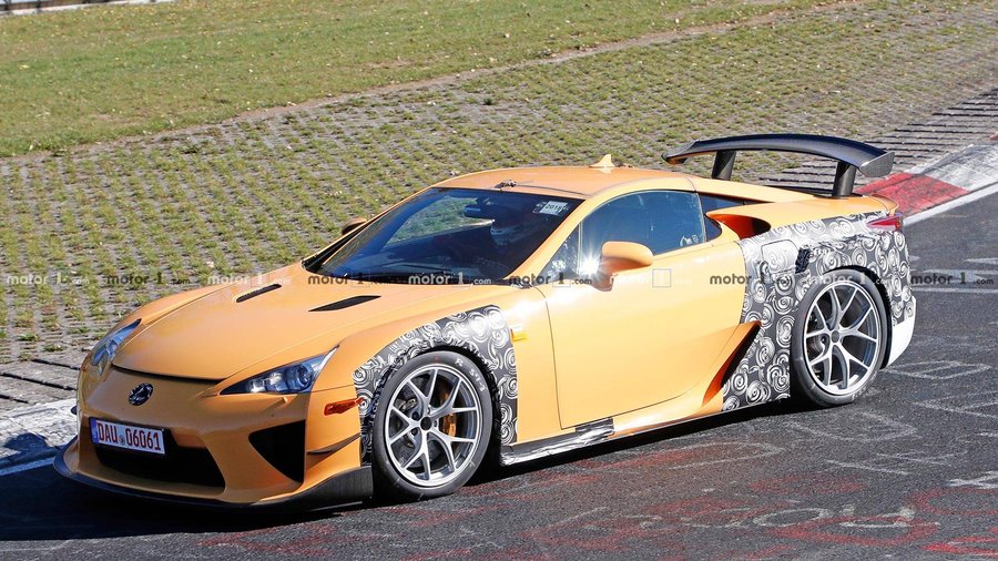 Mysterious Lexus LFA Widebody Test Mule Spied Lapping The 'Ring