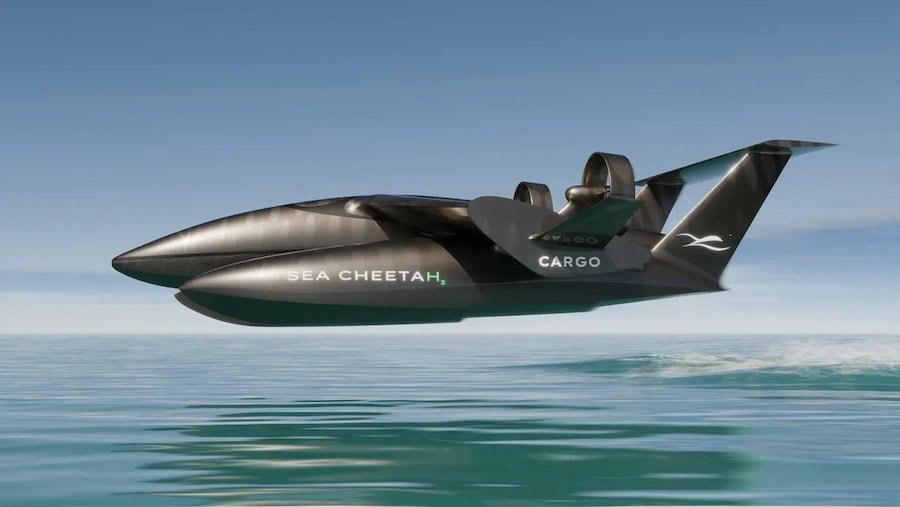 Hydrogen-Powered Sea Cheetah Ocean Skimmer Will Make You Want to Ditch Your Porsche