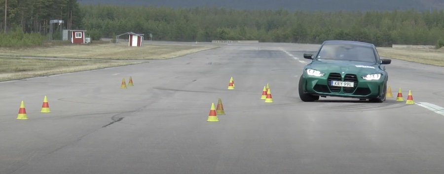 BMW M3 Competition moose test