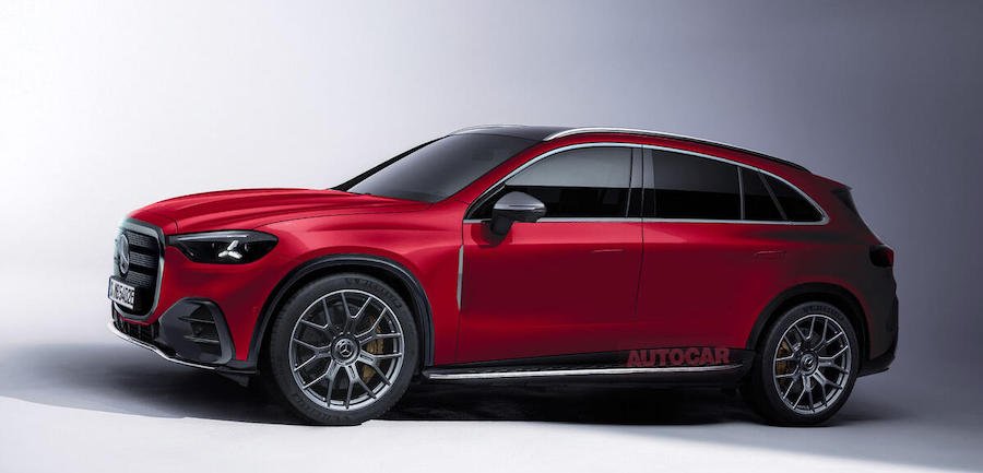 Mercedes-AMG GLC render by Autocar